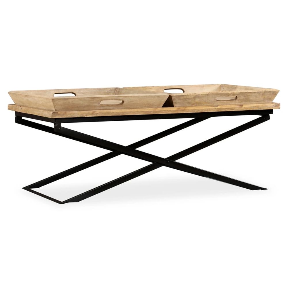 Coffee Table Solid Mango Wood vidaXL 110x55x42 cm - Coffee Table from vidaXL