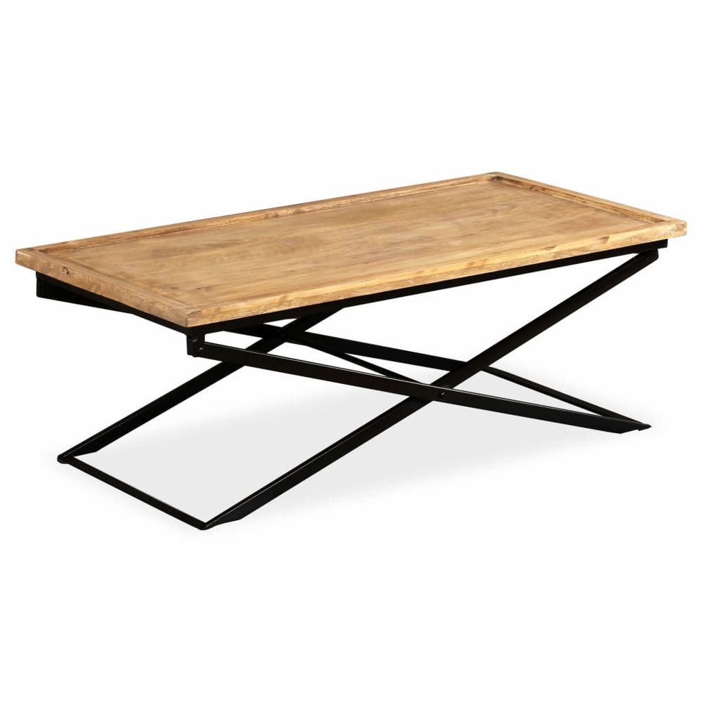 Coffee Table Solid Mango Wood vidaXL 110x55x42 cm - Coffee Table from vidaXL