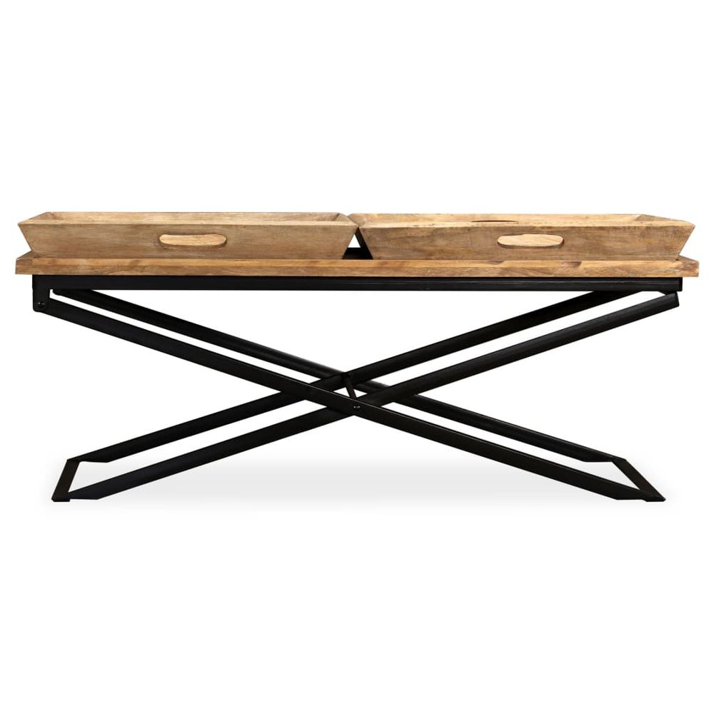 Coffee Table Solid Mango Wood vidaXL 110x55x42 cm - Coffee Table from vidaXL