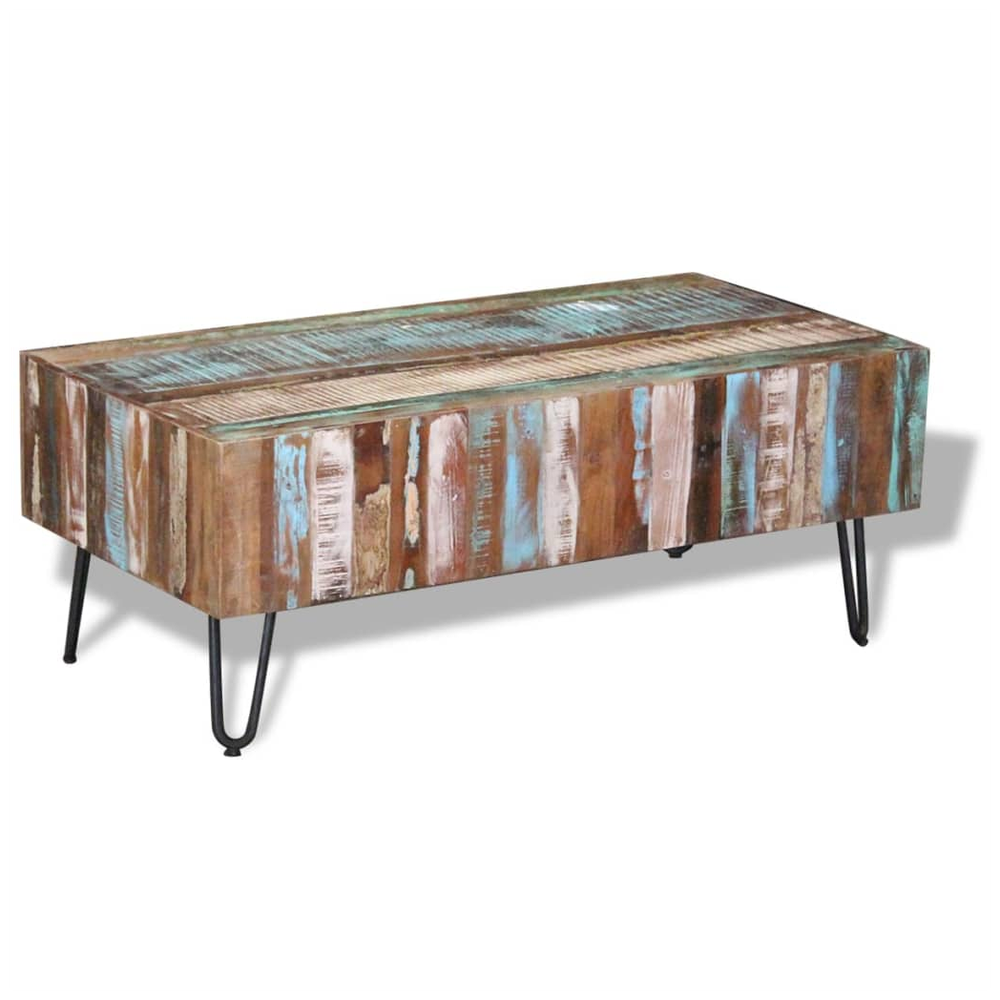 Coffee Table Solid Reclaimed Wood vidaXL 100x50x38 cm - Coffee Table from vidaXL