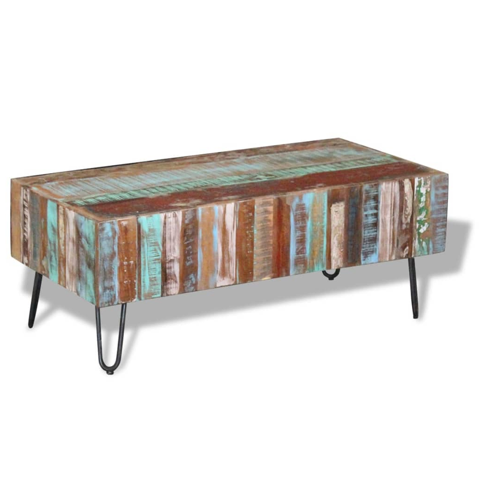 Coffee Table Solid Reclaimed Wood vidaXL 100x50x38 cm - Coffee Table from vidaXL