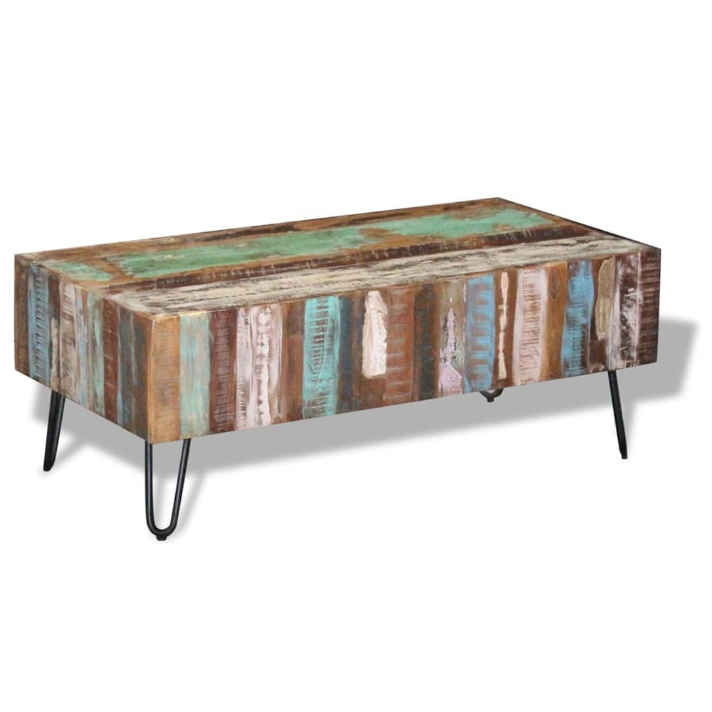Coffee Table Solid Reclaimed Wood vidaXL 100x50x38 cm - Coffee Table from vidaXL