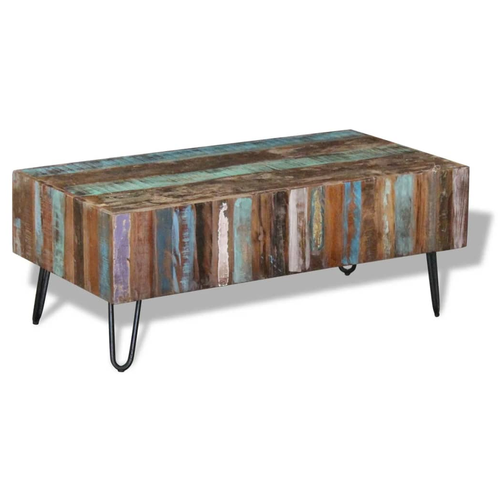 Coffee Table Solid Reclaimed Wood vidaXL 100x50x38 cm - Coffee Table from vidaXL