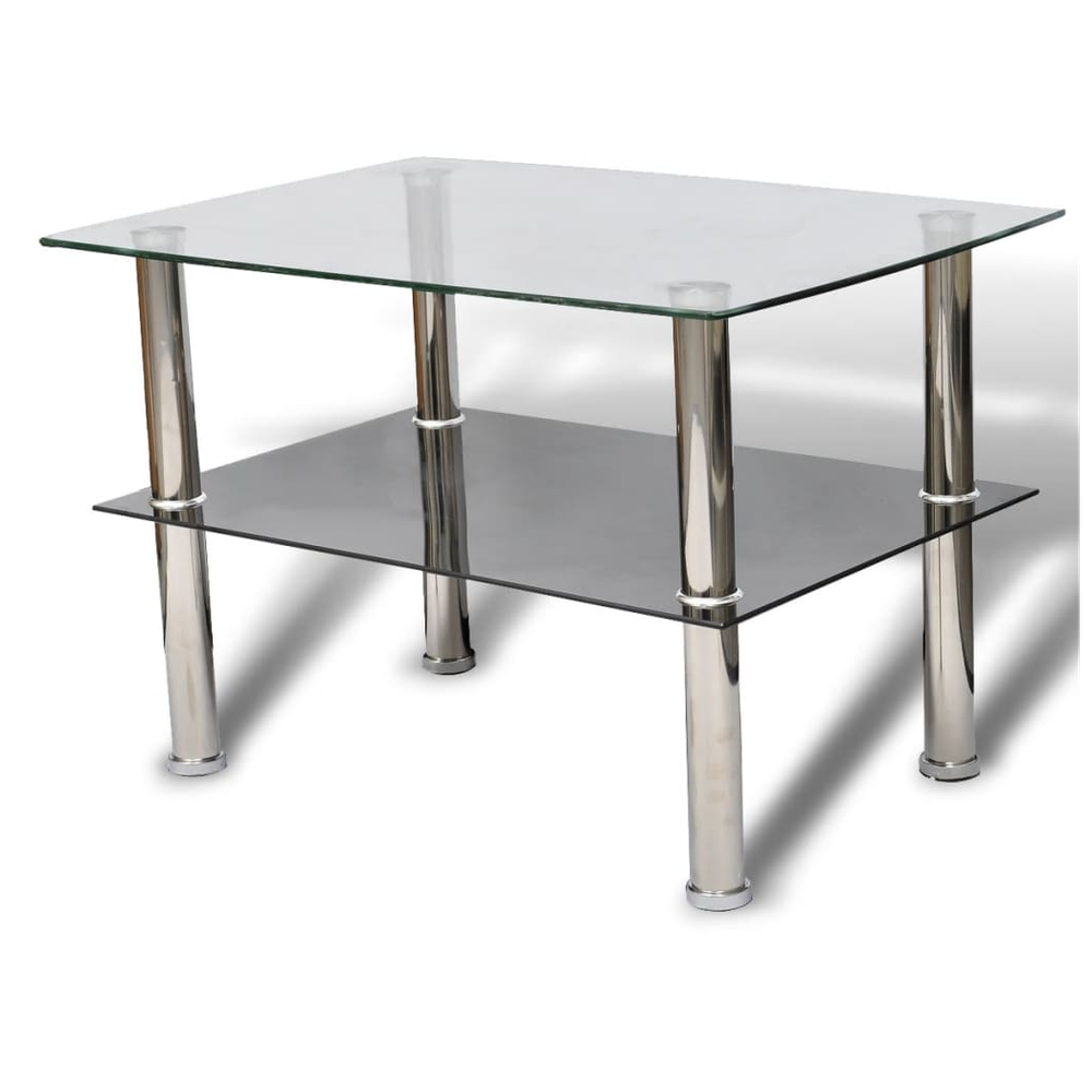Coffee Table vidaXL Glass 2 Tiers - Coffee Table from vidaXL