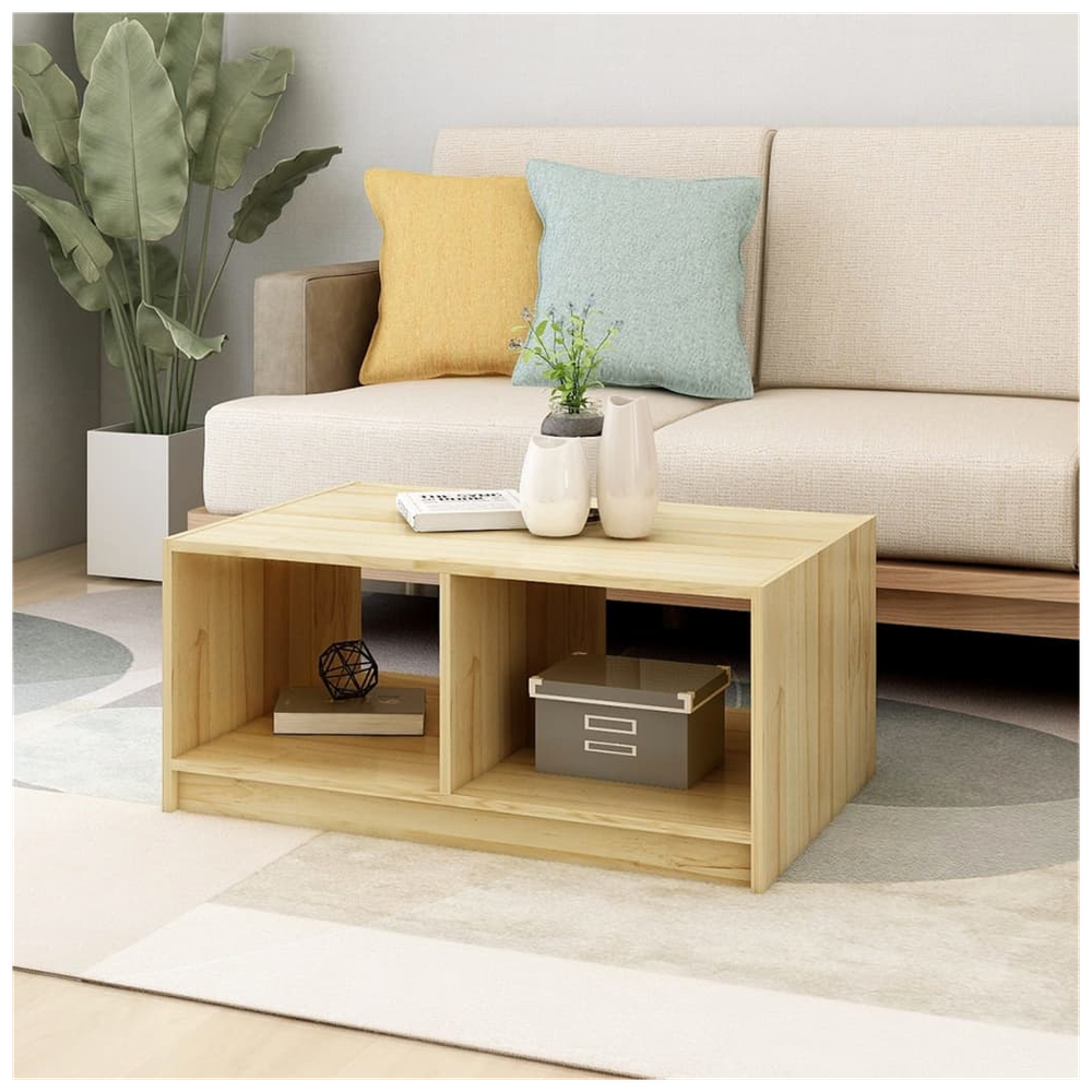 Coffee Table 75x50x33.5 cm vidaXL Solid Pinewood - Coffee Table from vidaXL