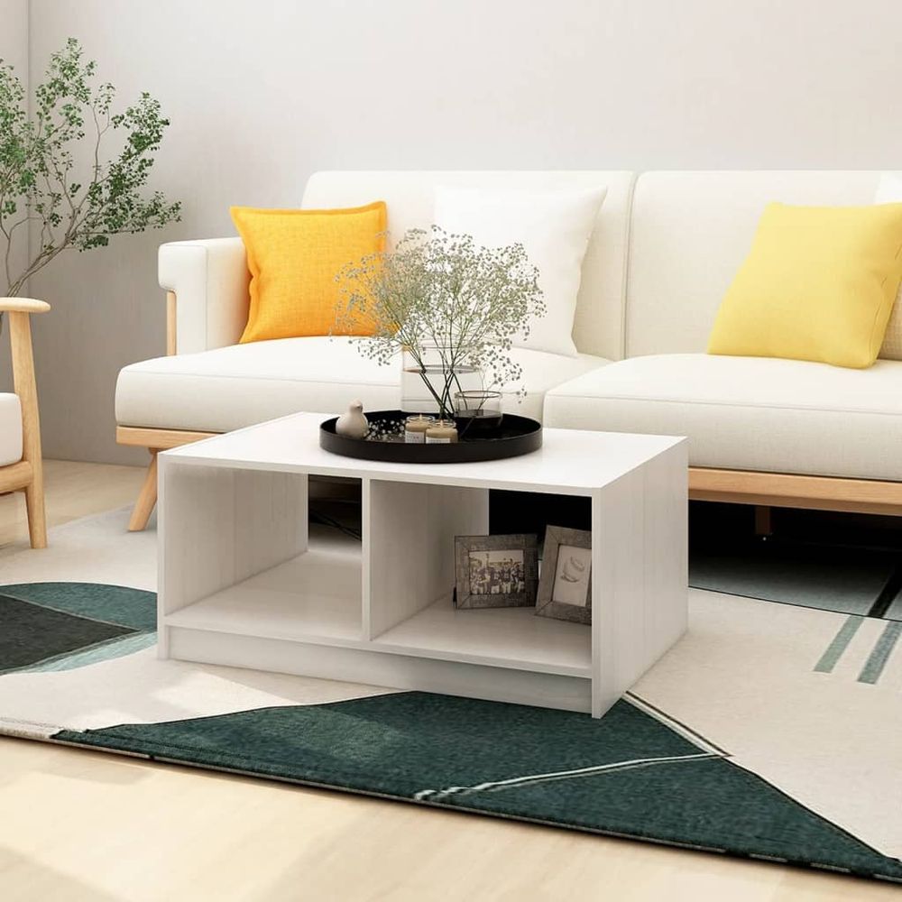 Coffee Table 75x50x33.5 cm vidaXL Solid Pinewood - Coffee Table from vidaXL