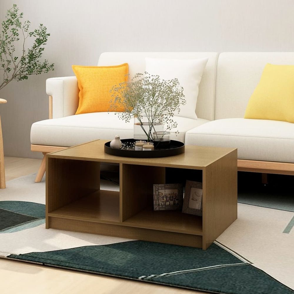 Coffee Table 75x50x33.5 cm vidaXL Solid Pinewood - Coffee Table from vidaXL