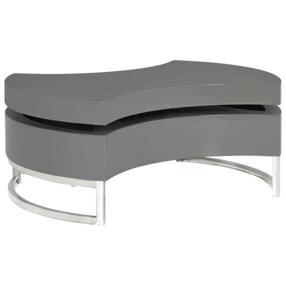 Coffee Table Shape-adjustable vidaXL High Gloss White - Coffee Table from vidaXL