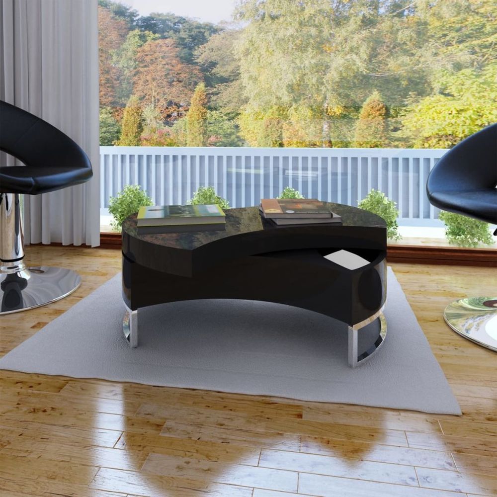Coffee Table Shape-adjustable vidaXL High Gloss White - Coffee Table from vidaXL