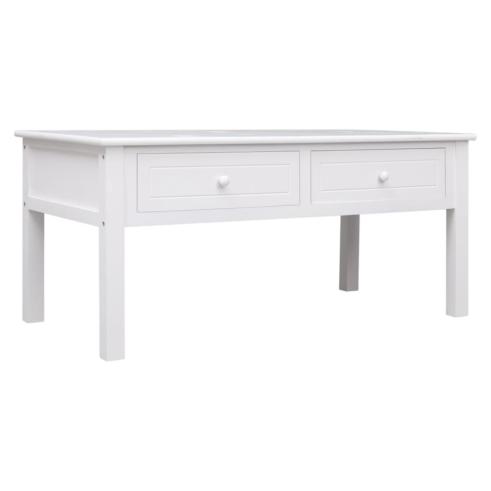 Coffee Table White 100x50x45 cm Wood vidaXL - Coffee Table from vidaXL