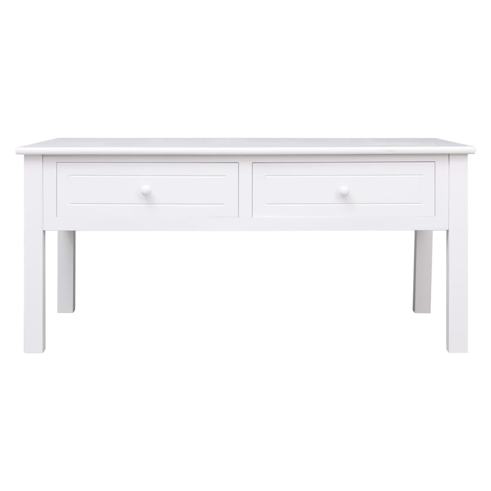 Coffee Table White 100x50x45 cm Wood vidaXL - Coffee Table from vidaXL