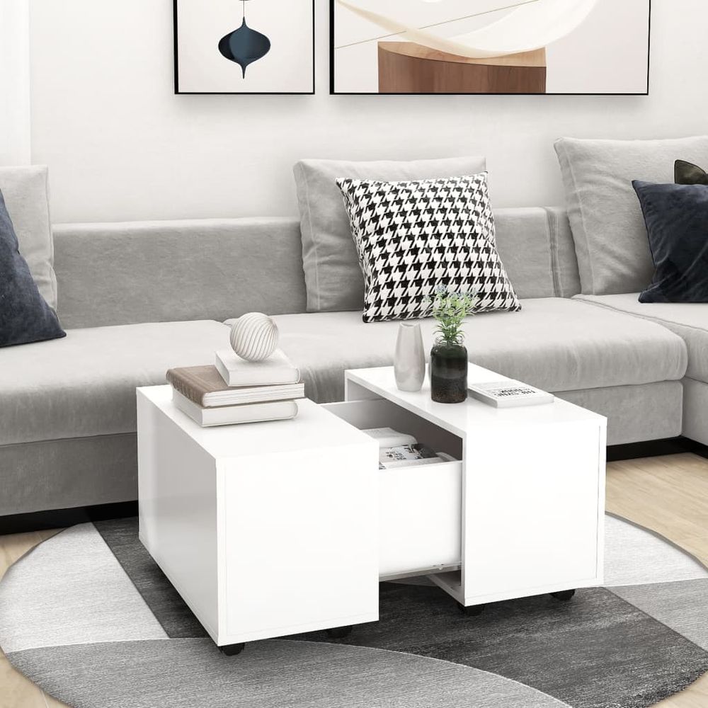 Coffee Table White 60x60x38 cm vidaXL Engineered Wood - Coffee Table from vidaXL