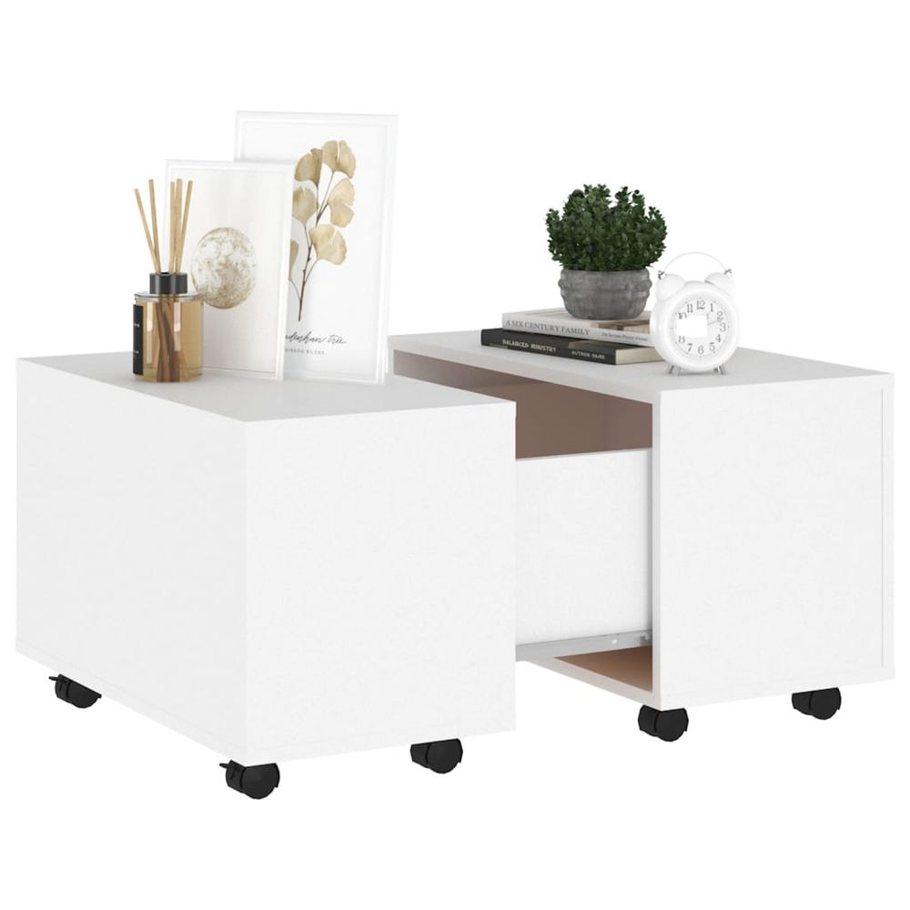 Coffee Table White 60x60x38 cm vidaXL Engineered Wood - Coffee Table from vidaXL