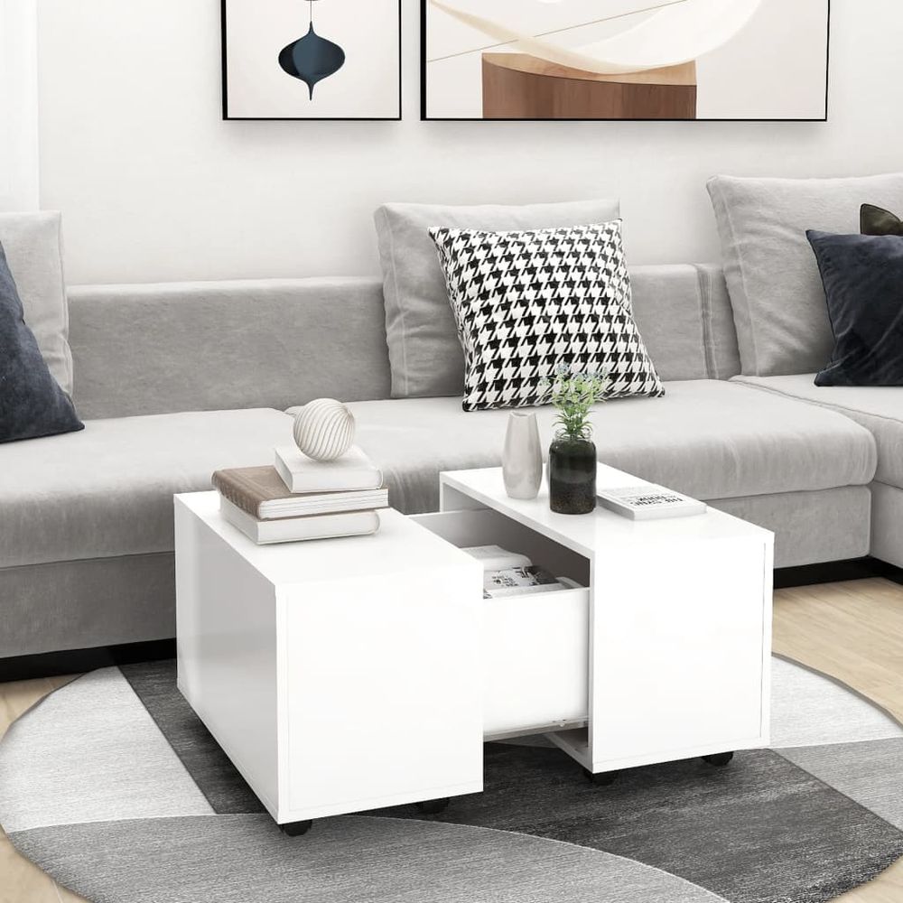 Coffee Table White 60x60x38 cm vidaXL Engineered Wood - Coffee Table from vidaXL