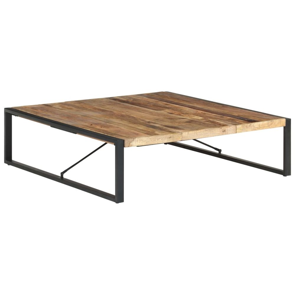 Coffee Table 140x140x40 cm vidaXL Rough Mango Wood - Coffee Table from vidaXL