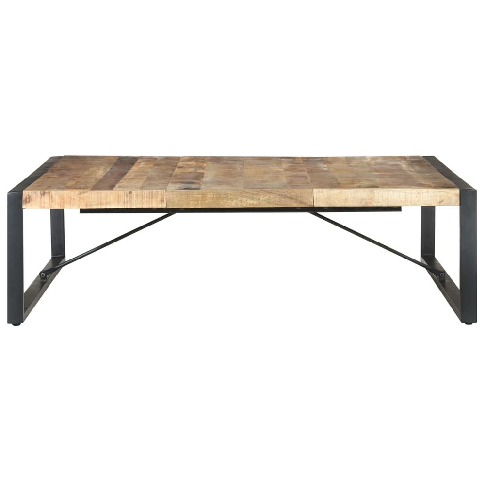 Coffee Table 140x140x40 cm vidaXL Rough Mango Wood - Coffee Table from vidaXL