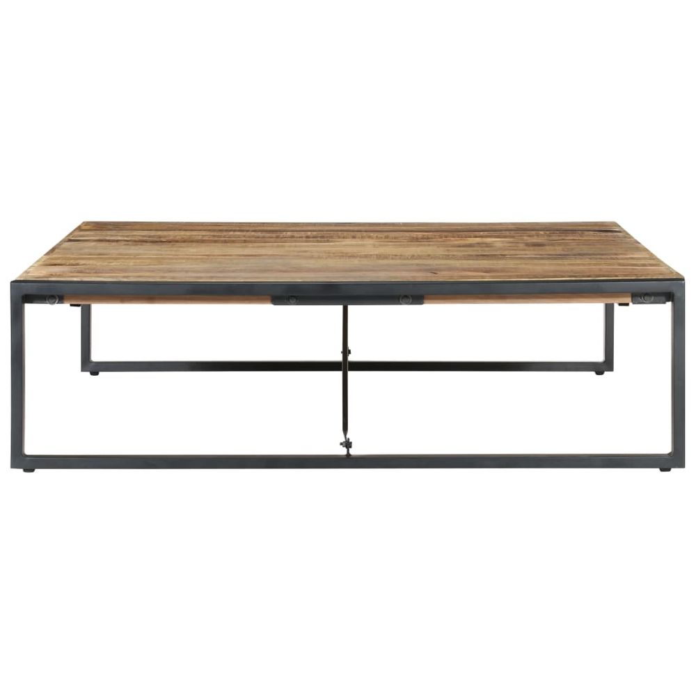 Coffee Table 140x140x40 cm vidaXL Rough Mango Wood - Coffee Table from vidaXL