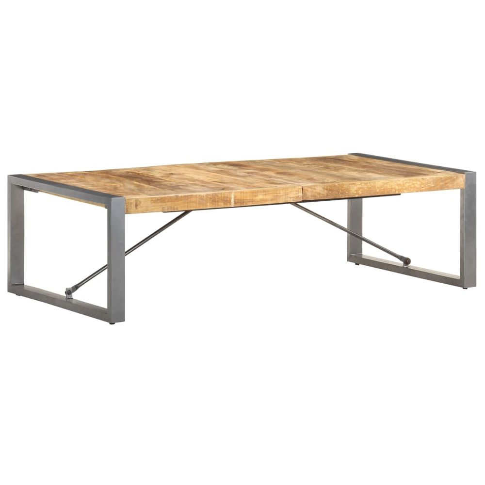 Coffee Table 140x140x40 cm vidaXL Rough Mango Wood - Coffee Table from vidaXL