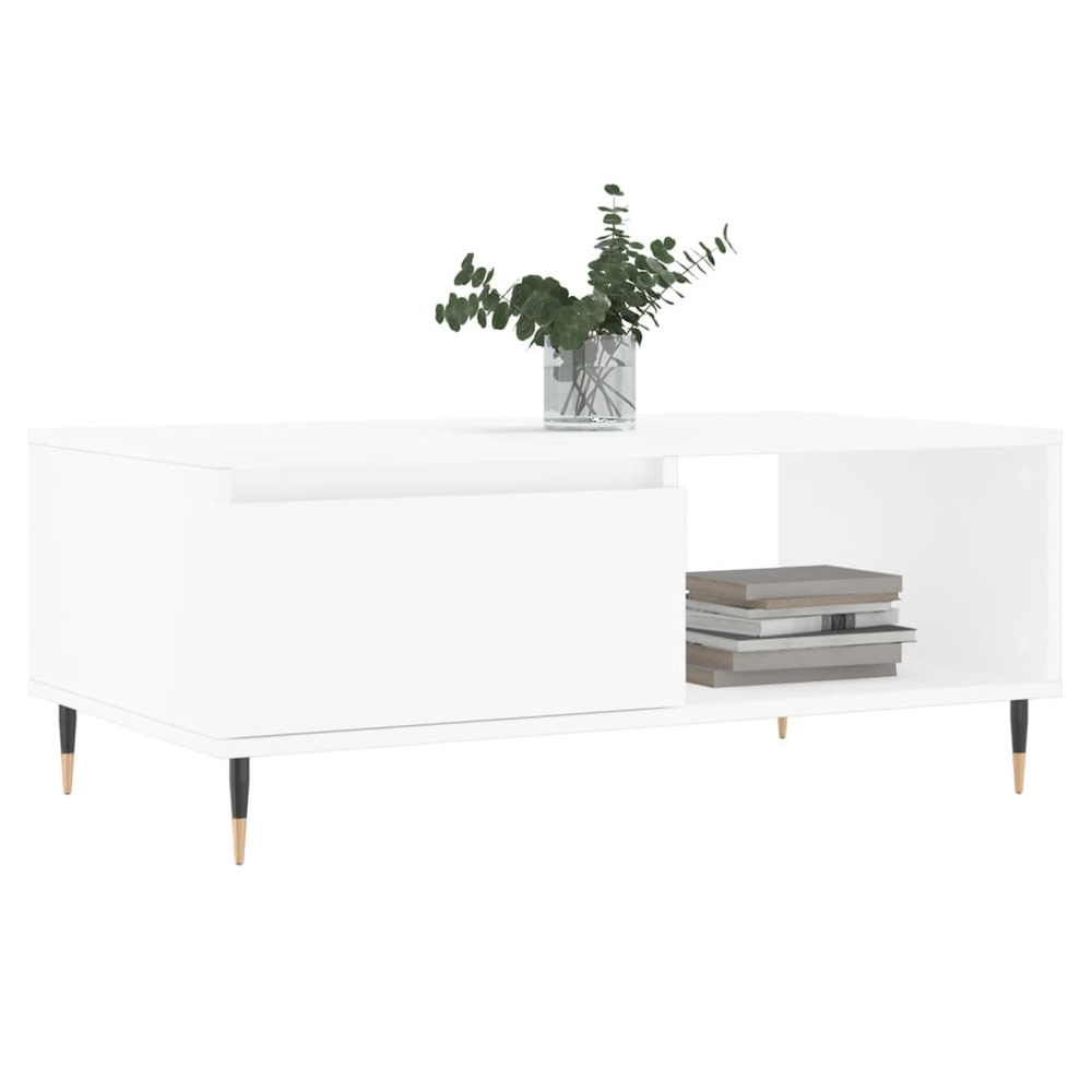 Coffee Table White 90x50x36.5 cm vidaXL Engineered Wood - Coffee Table from vidaXL