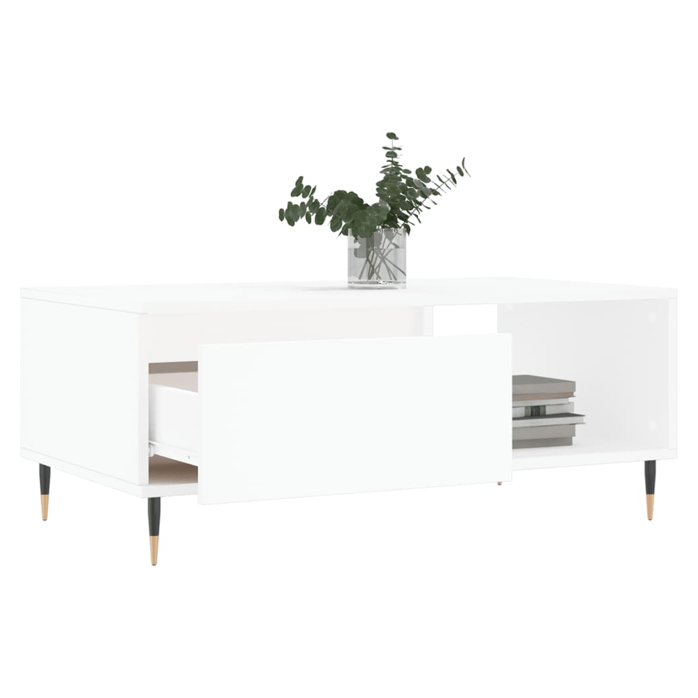 Coffee Table White 90x50x36.5 cm vidaXL Engineered Wood - Coffee Table from vidaXL