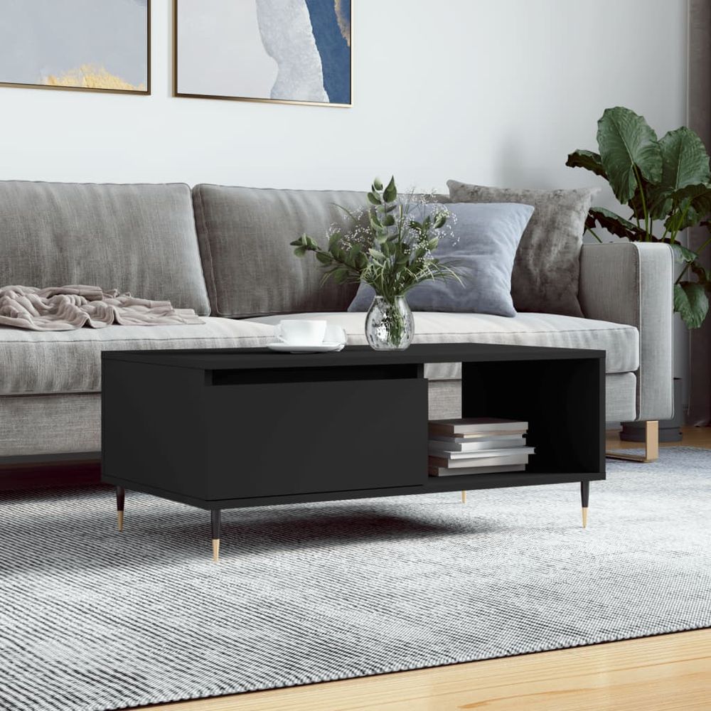 Coffee Table White 90x50x36.5 cm vidaXL Engineered Wood - Coffee Table from vidaXL