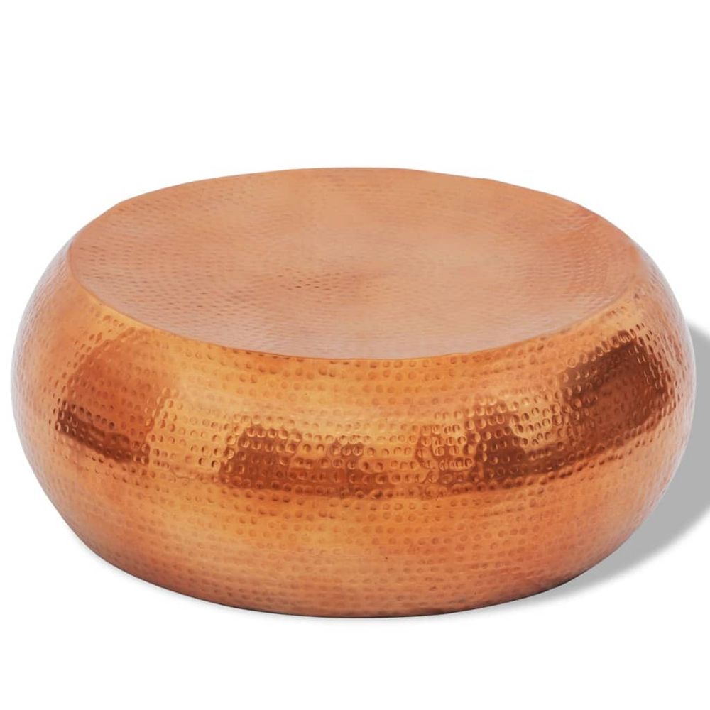 Hammered Aluminium Coffee Table vidaXL Silver - Coffee Table from vidaXL