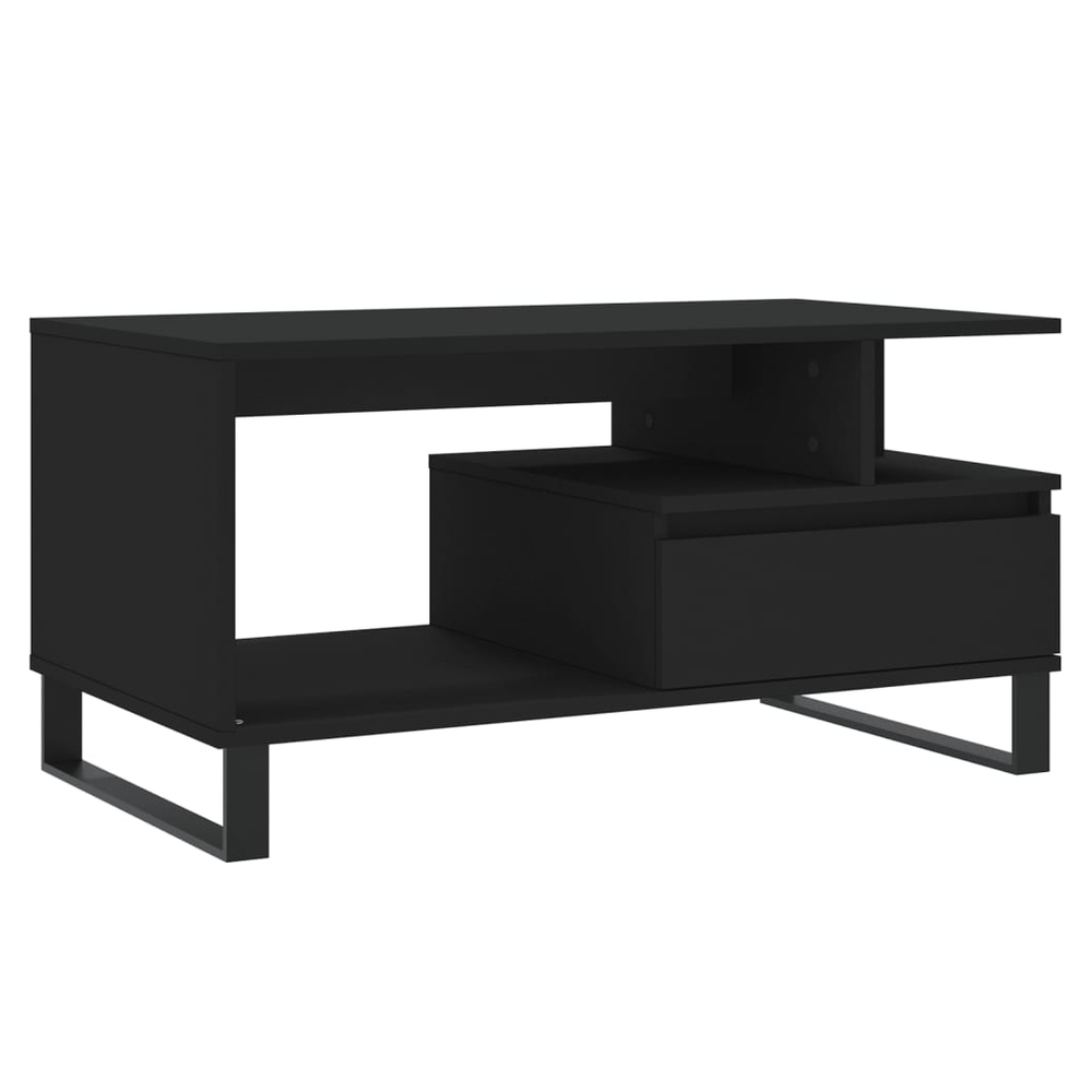 Coffee Table Black 90x49x45 cm vidaXL Engineered Wood - Coffee Table from vidaXL