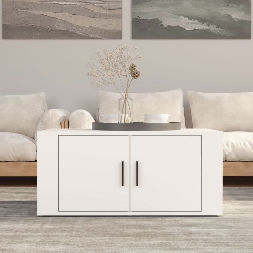 Coffee Table White 80x50x36 cm vidaXL Engineered Wood - Coffee Table from vidaXL
