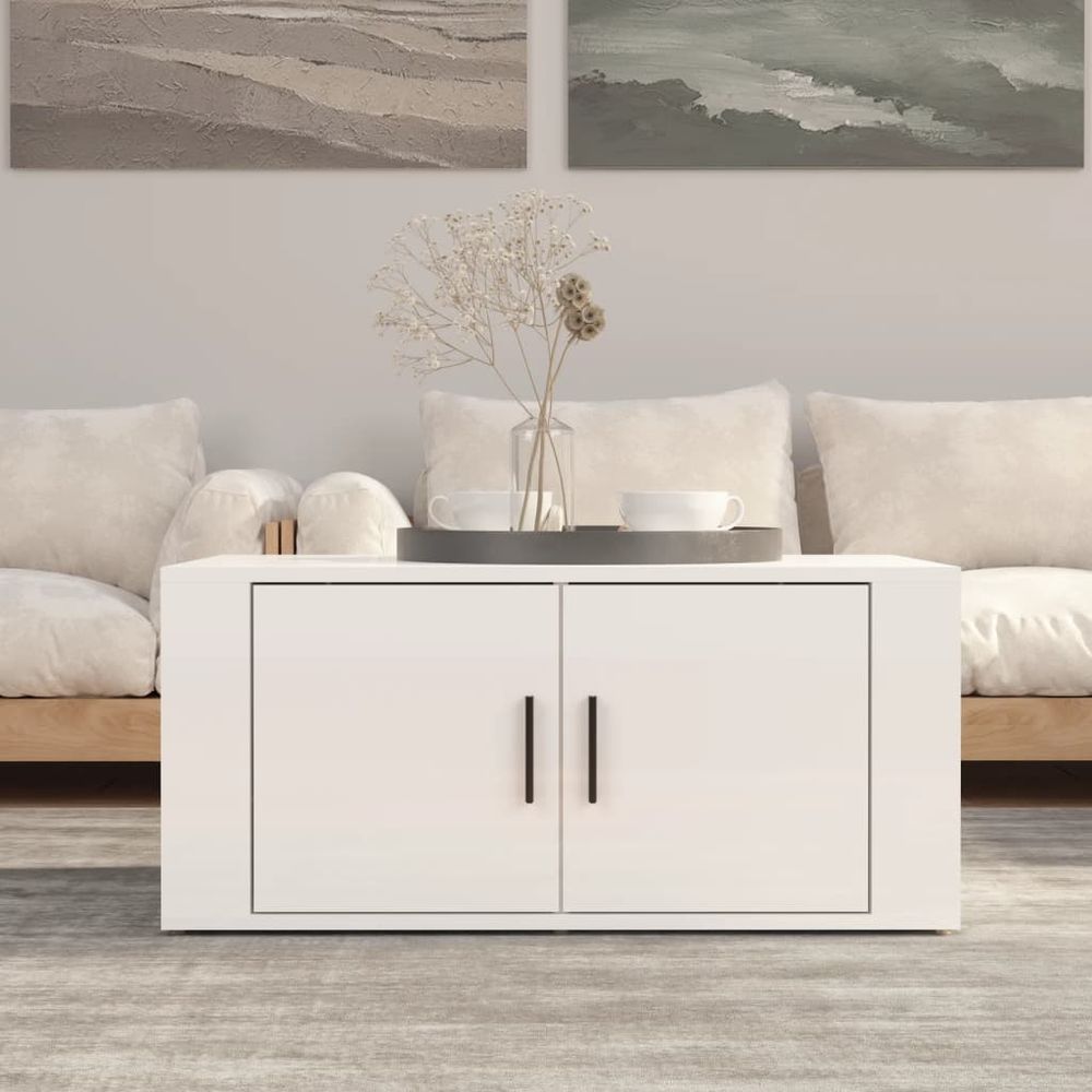 Coffee Table White 80x50x36 cm vidaXL Engineered Wood - Coffee Table from vidaXL