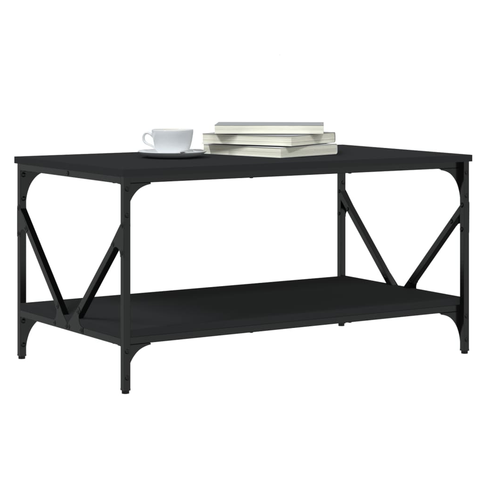 Coffee Table Black 90x50x45 cm vidaXL Engineered Wood - Coffee Table from vidaXL