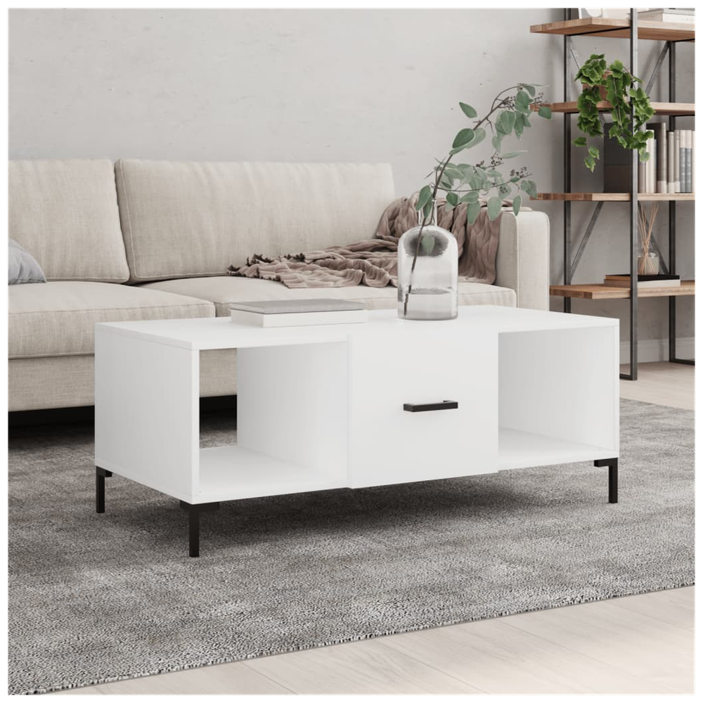 Coffee Table White 102x50x40 cm vidaXL Engineered Wood - Coffee Table from vidaXL