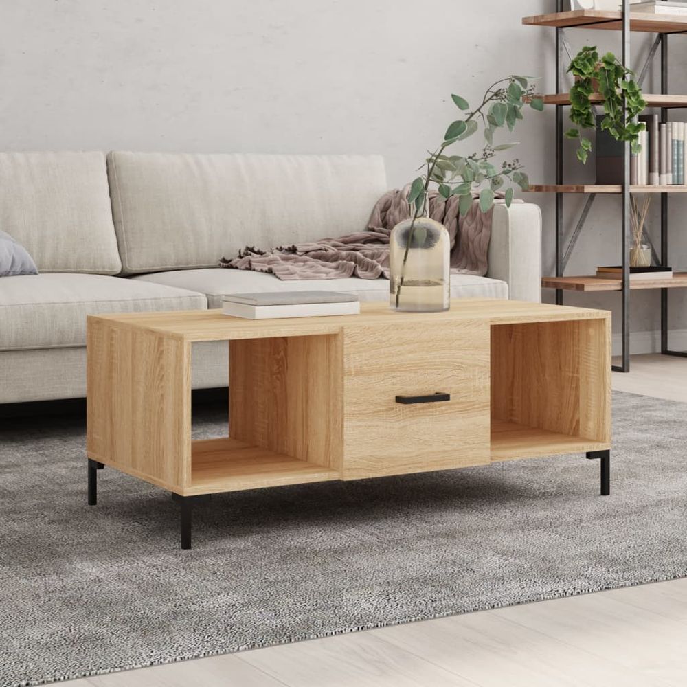 Coffee Table White 102x50x40 cm vidaXL Engineered Wood - Coffee Table from vidaXL