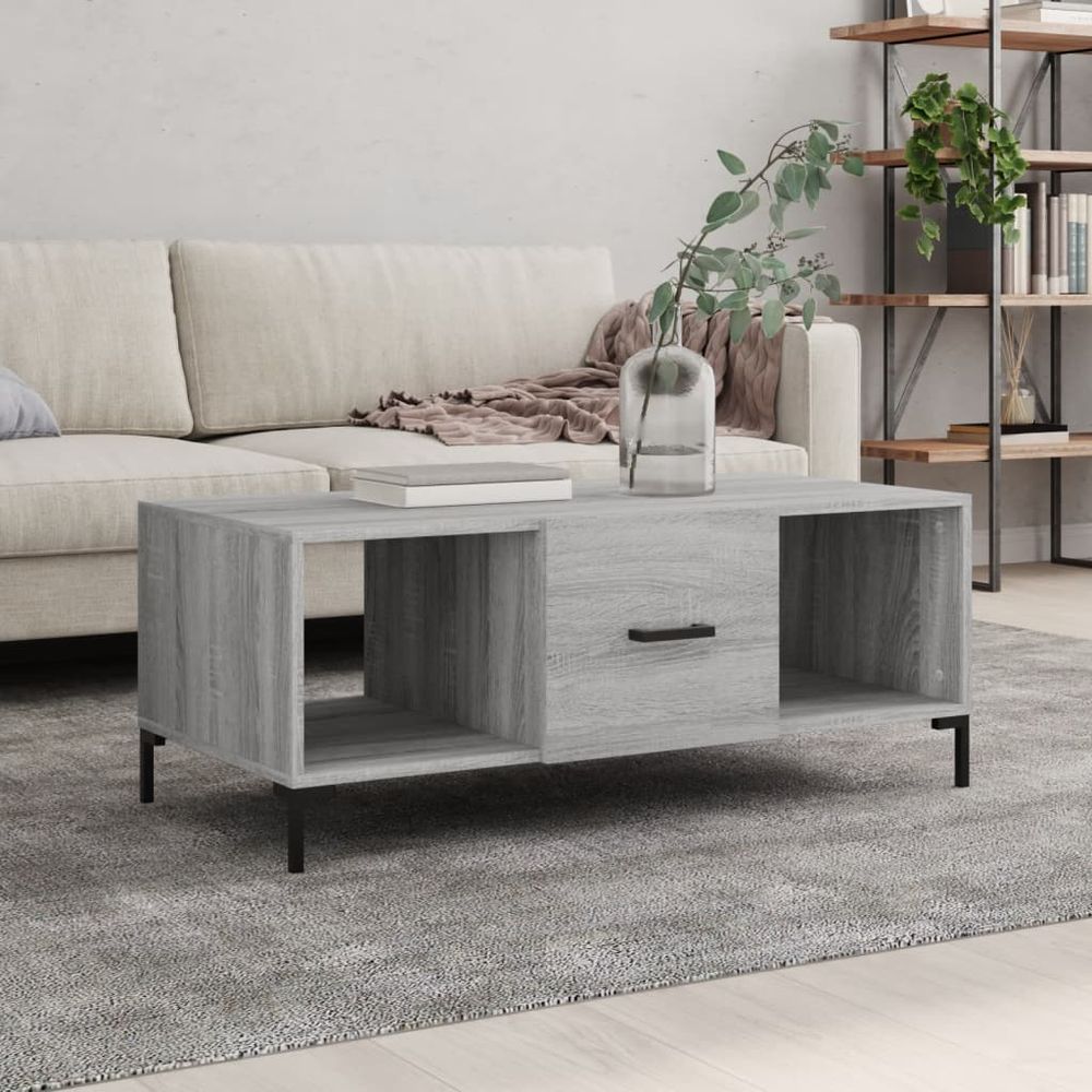 Coffee Table White 102x50x40 cm vidaXL Engineered Wood - Coffee Table from vidaXL