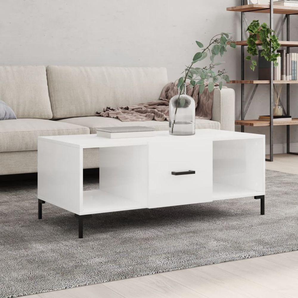 Coffee Table White 102x50x40 cm vidaXL Engineered Wood - Coffee Table from vidaXL