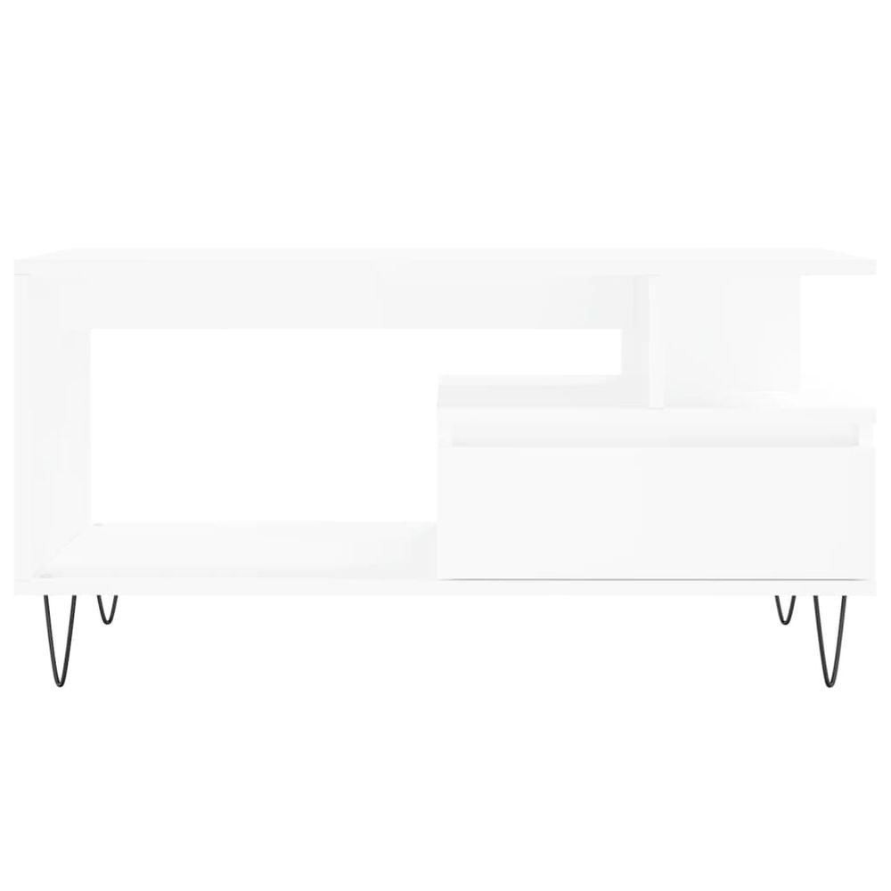 Coffee Table White 90x49x45 cm vidaXL Engineered Wood - Coffee Table from vidaXL