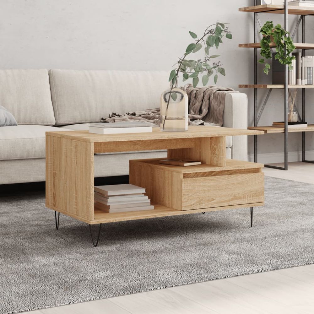 Coffee Table White 90x49x45 cm vidaXL Engineered Wood - Coffee Table from vidaXL