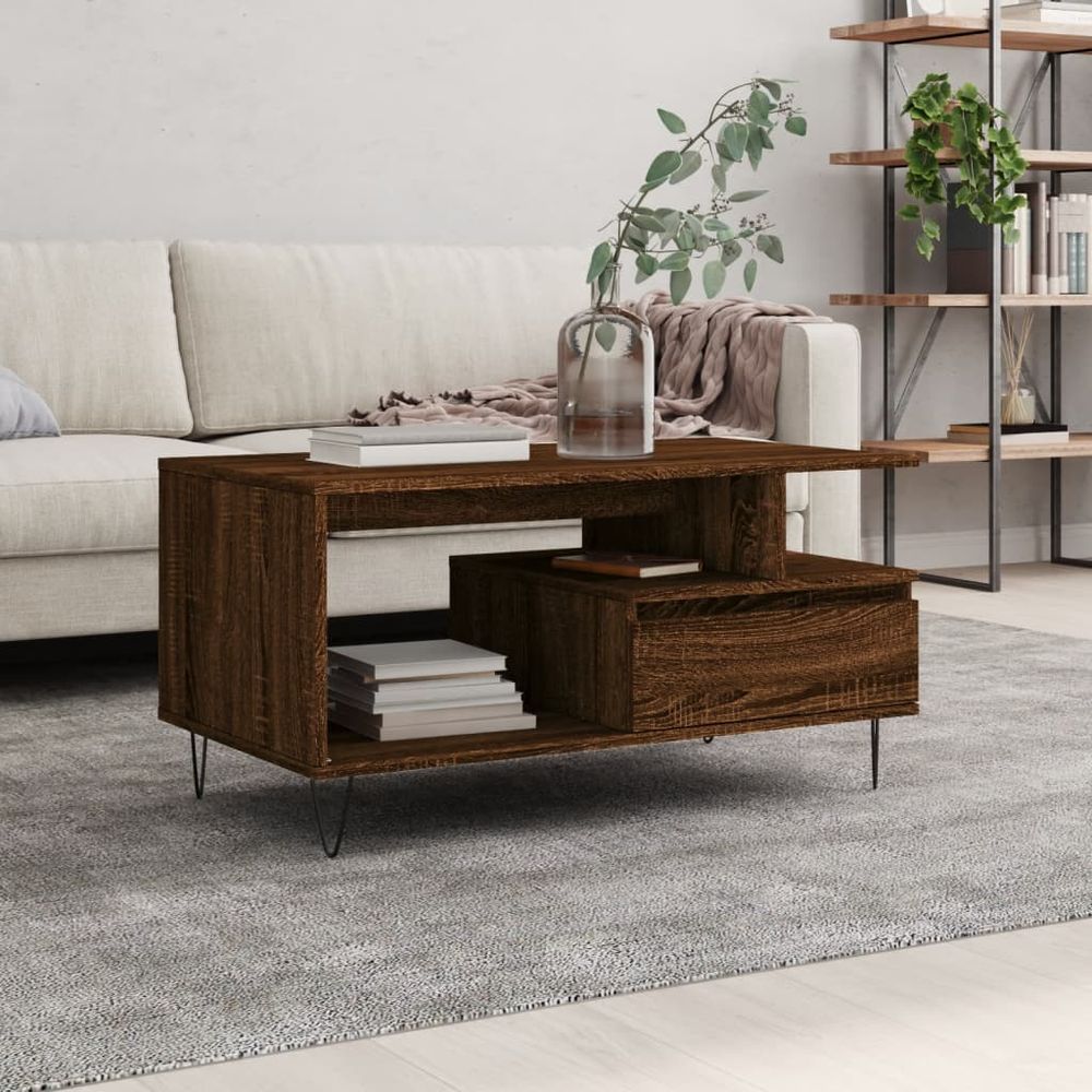 Coffee Table White 90x49x45 cm vidaXL Engineered Wood - Coffee Table from vidaXL