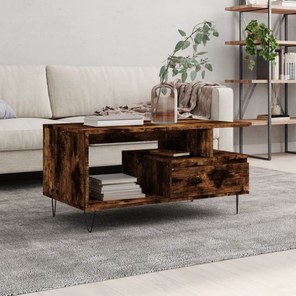 Coffee Table White 90x49x45 cm vidaXL Engineered Wood - Coffee Table from vidaXL