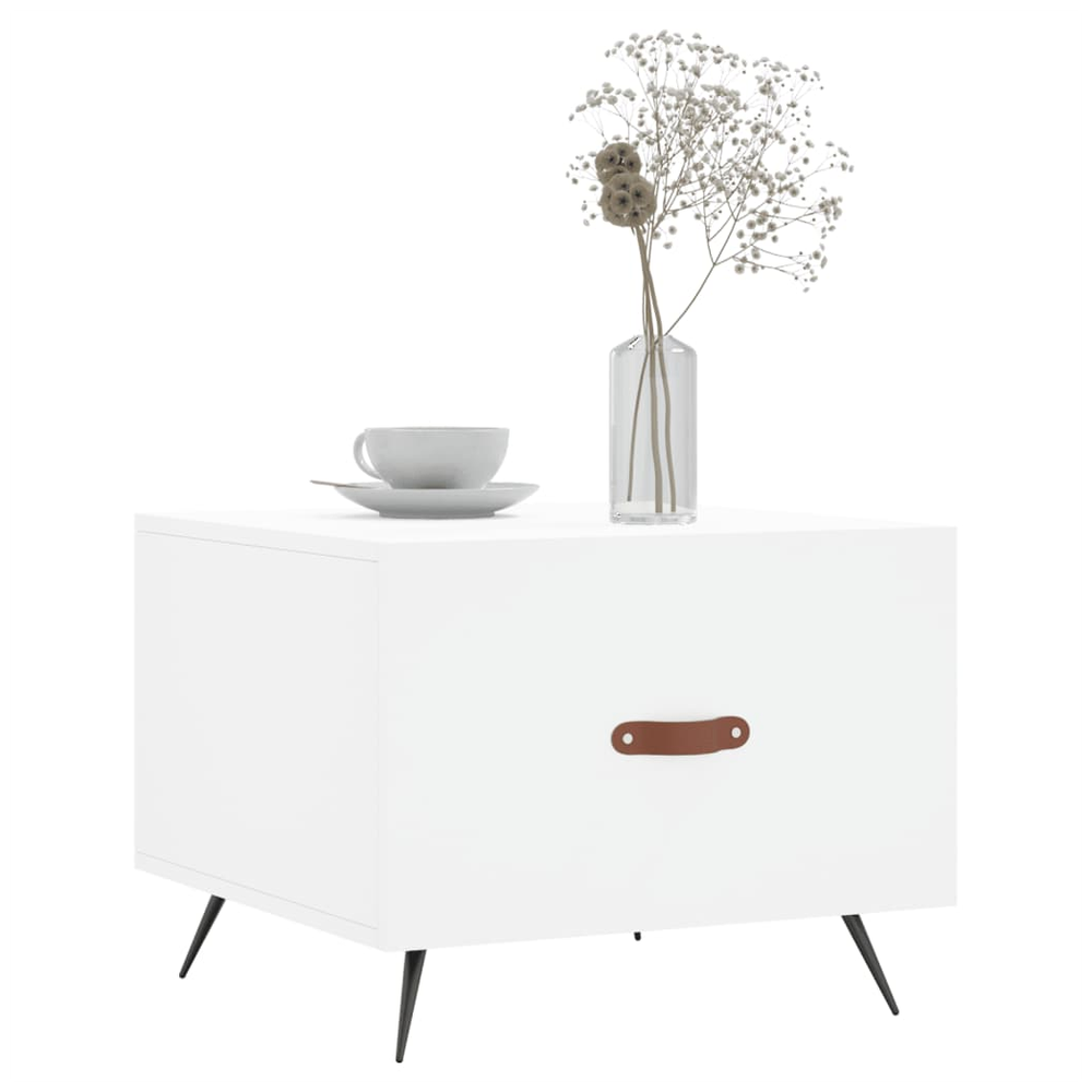 Coffee Table White 50x50x40 cm vidaXL Engineered Wood - Coffee Table from vidaXL