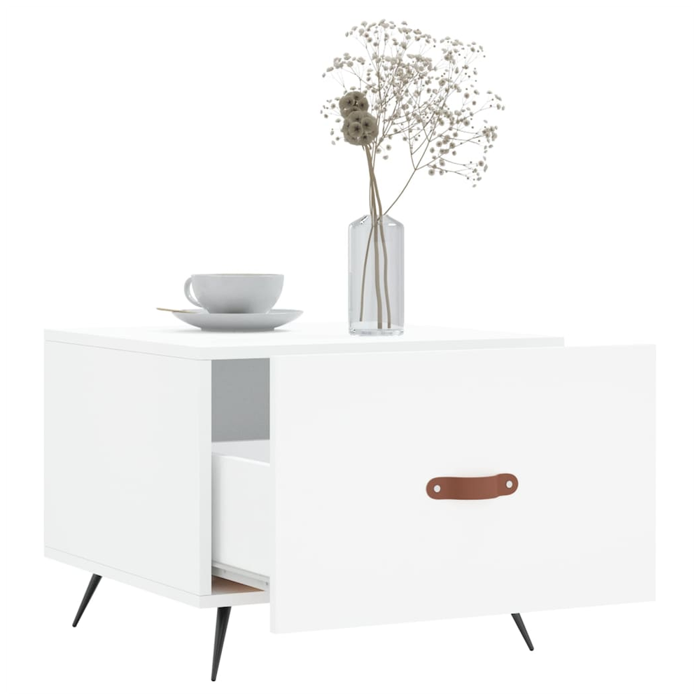 Coffee Table White 50x50x40 cm vidaXL Engineered Wood - Coffee Table from vidaXL