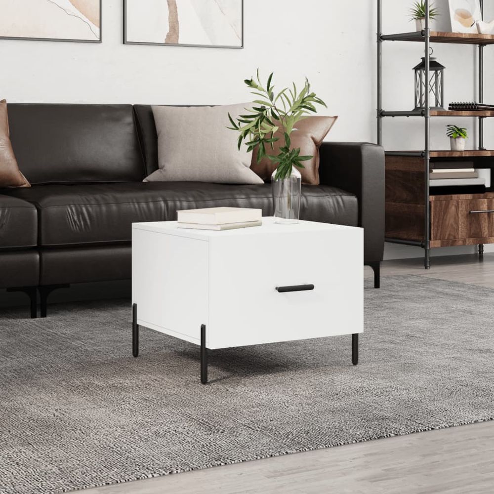 Coffee Table White 50x50x40 cm vidaXL Engineered Wood - Coffee Table from vidaXL