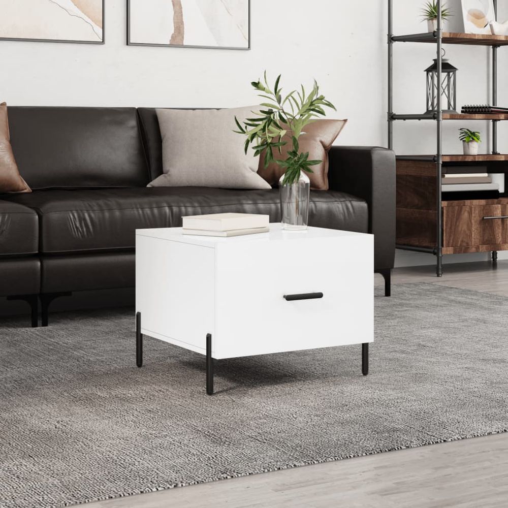 Coffee Table White 50x50x40 cm vidaXL Engineered Wood - Coffee Table from vidaXL