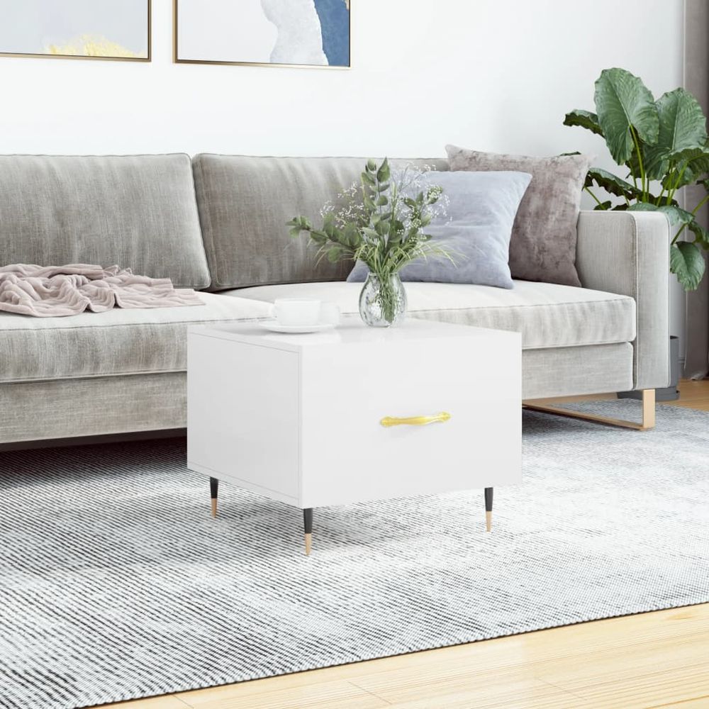 Coffee Table White 50x50x40 cm vidaXL Engineered Wood - Coffee Table from vidaXL