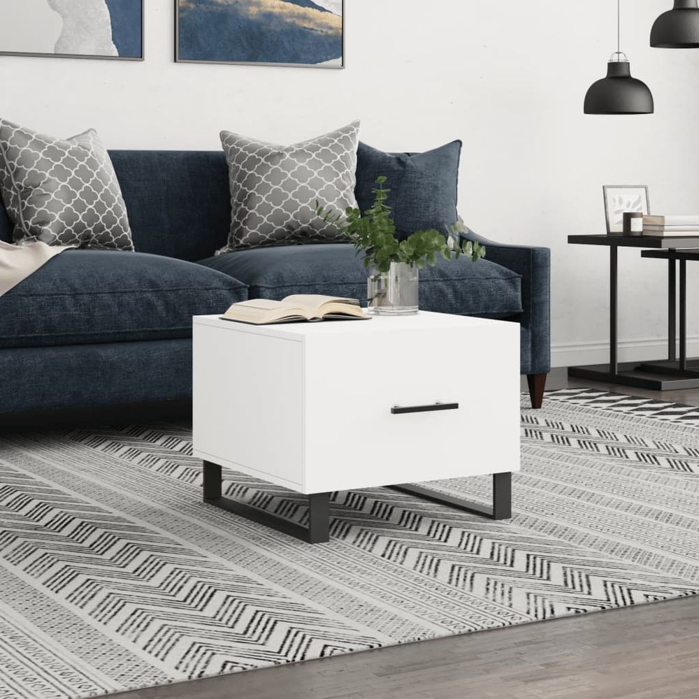 Coffee Table White 50x50x40 cm vidaXL Engineered Wood - Coffee Table from vidaXL