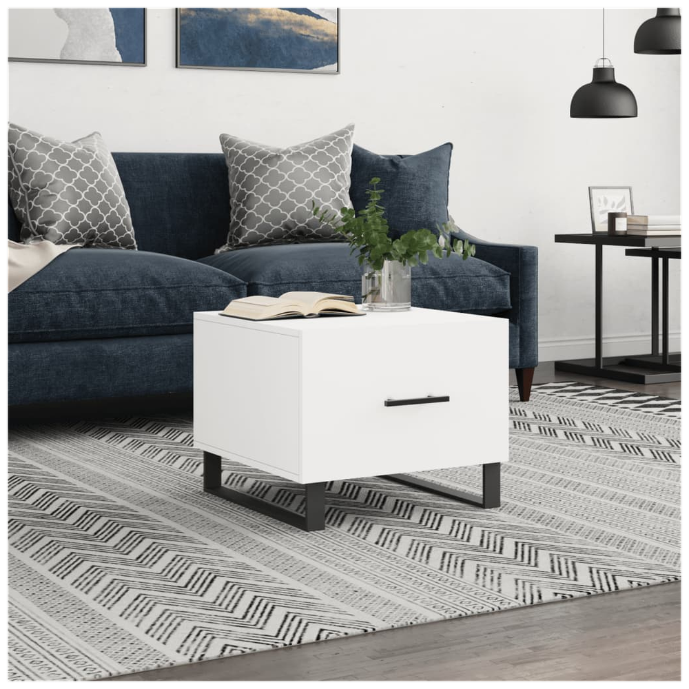 Coffee Table White 50x50x40 cm vidaXL Engineered Wood - Coffee Table from vidaXL