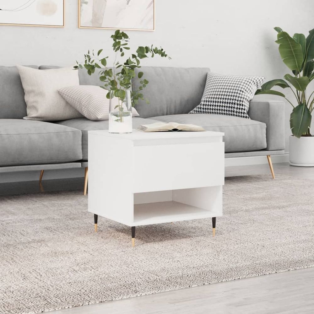 Coffee Table White 50x46x50 cm vidaXL Engineered Wood - Coffee Table from vidaXL