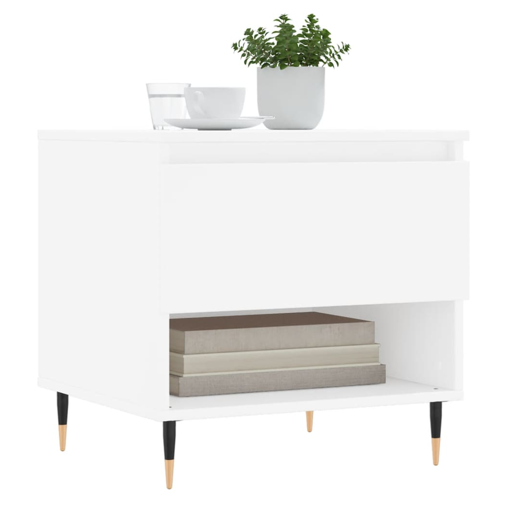 Coffee Table White 50x46x50 cm vidaXL Engineered Wood - Coffee Table from vidaXL