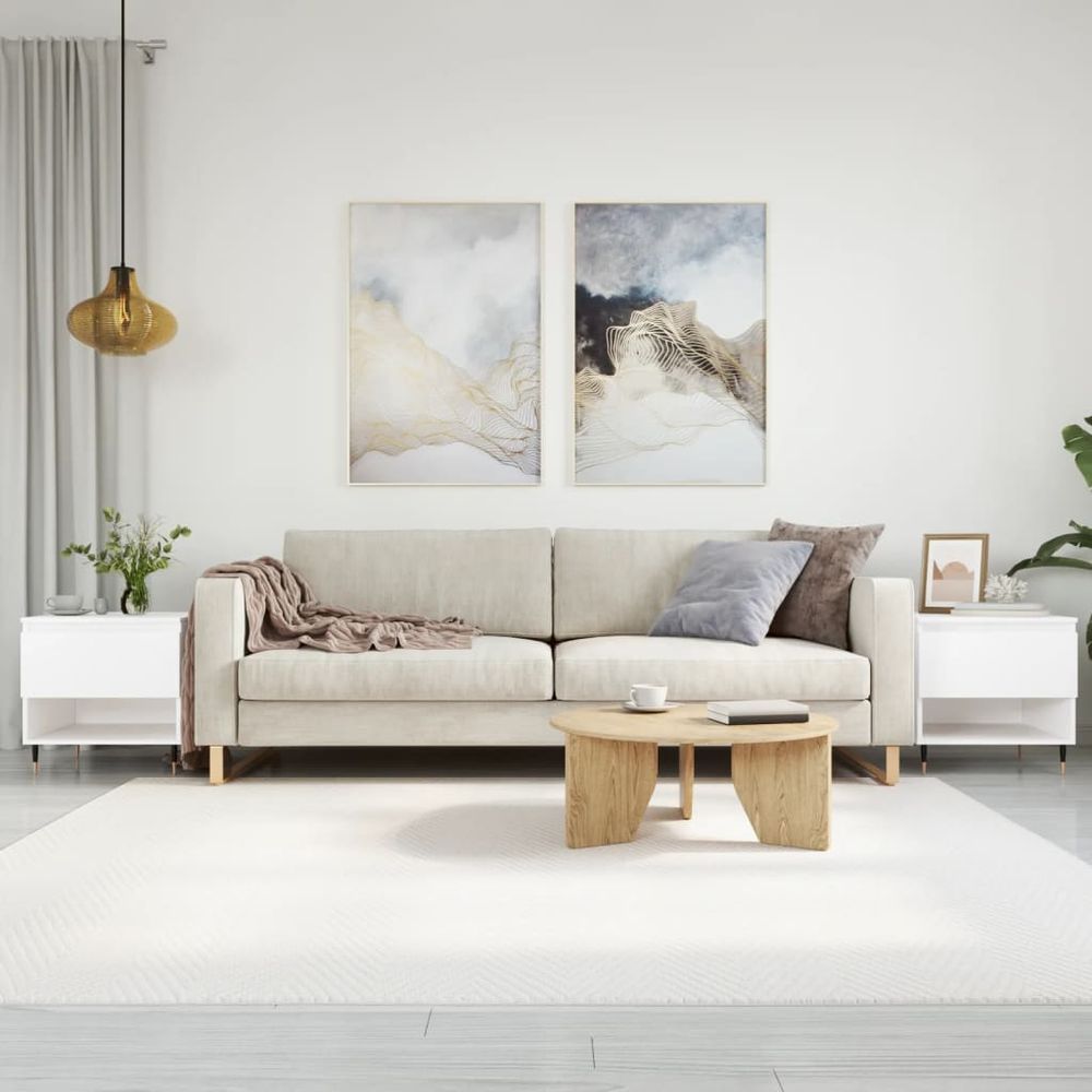 Coffee Table White 50x46x50 cm vidaXL Engineered Wood - Coffee Table from vidaXL