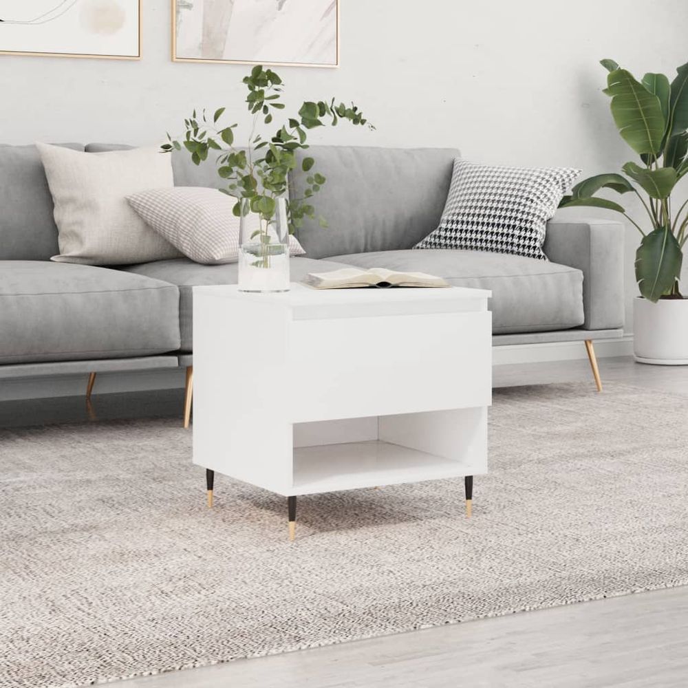 Coffee Table White 50x46x50 cm vidaXL Engineered Wood - Coffee Table from vidaXL