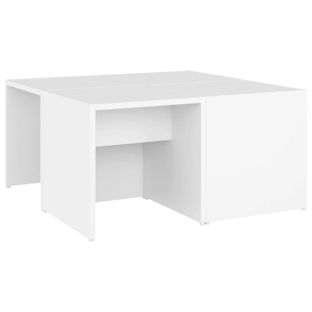 Coffee Tables 4 pcs White 33x33x33 cm vidaXL Engineered Wood - Coffee Table from vidaXL
